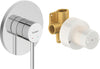  Duravit Circle Set di miscelatori monocomando ad incasso cromo lucido