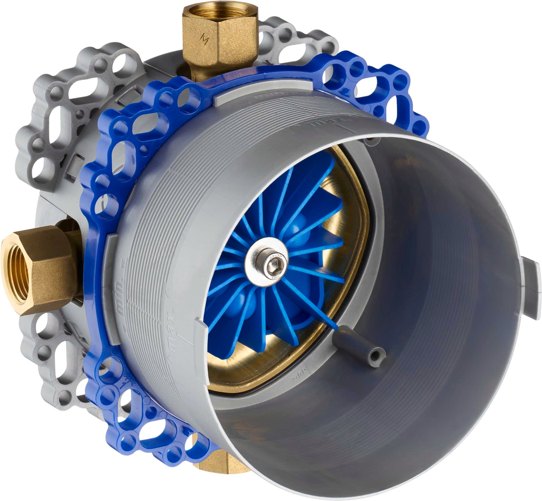 Système de douche encastré Duravit avec thermostat et pomme de douche