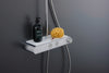 Sistema doccia Duravit con termostato e ripiano in vetro