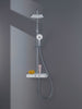 Sistema doccia Duravit con termostato e ripiano in vetro