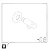 Duravit universale curva di raccordo a parete con supporto per doccia