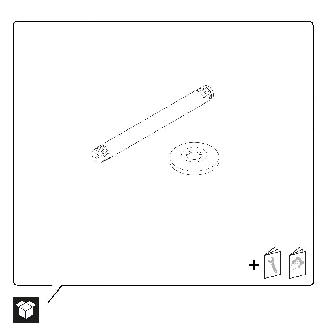 Braccio doccia universale Duravit