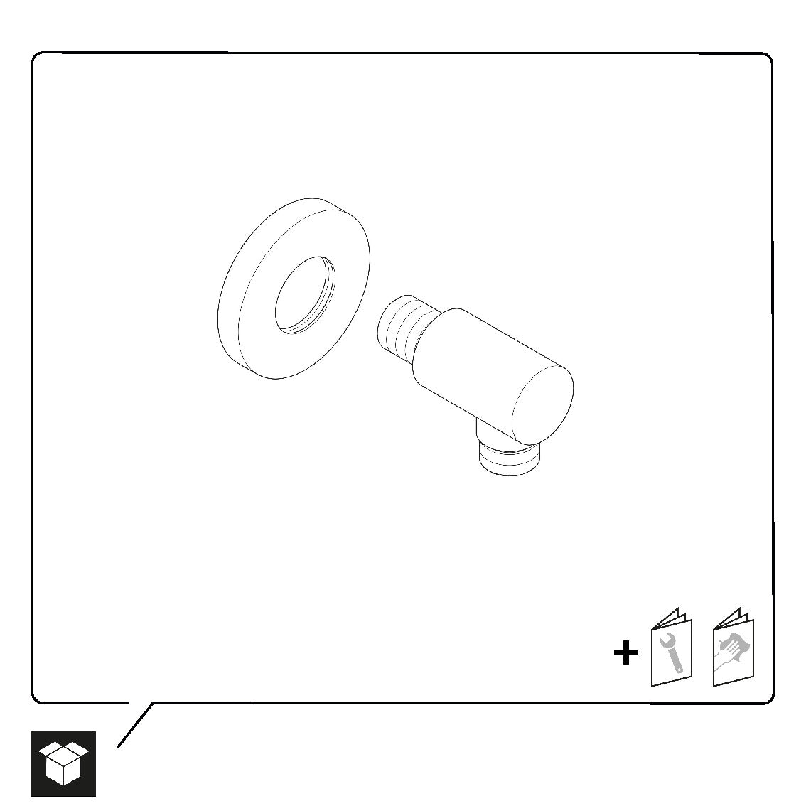 Duravit raccord mural universel