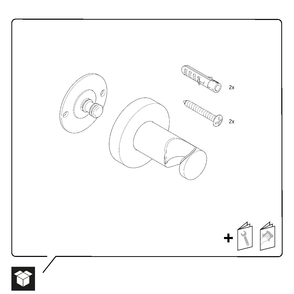 Support de douche universel Duravit