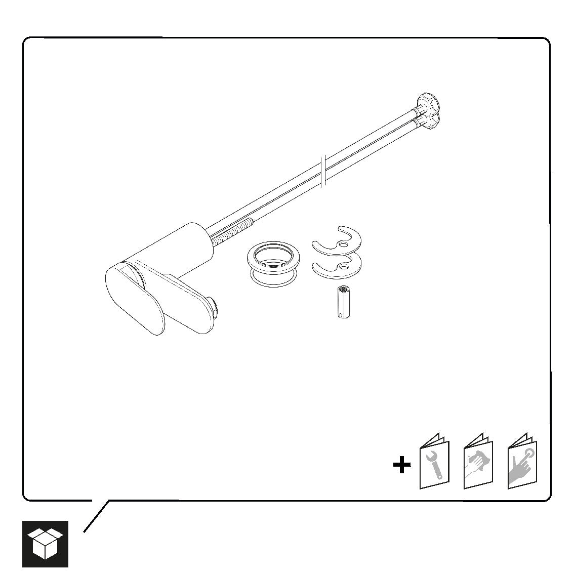 Miscelatore monocomando per lavabo Duravit Wave S