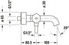 Duravit C.1 miscelatore per vasca monocomando esterno