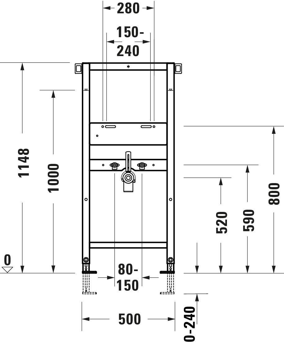 DuraSystem Waschtisch-Element, Standard