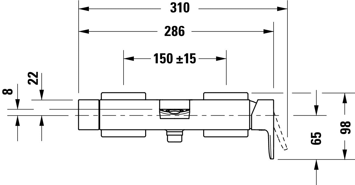 Duravit Manhattan Einhebel-Wannenmischer