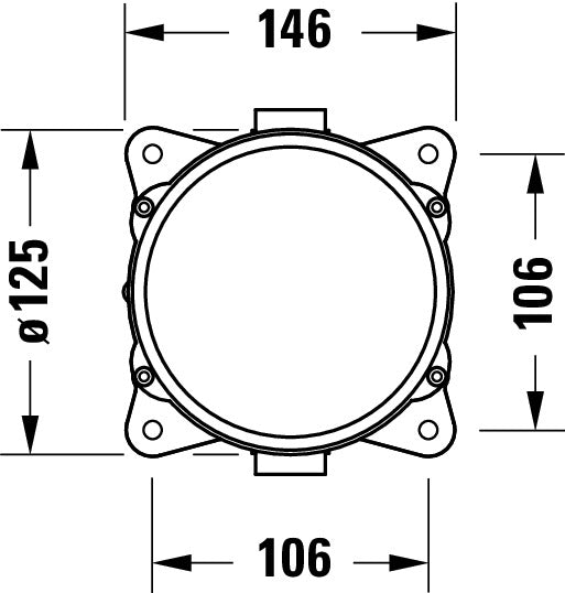 Grundkörper für Wannenmischer