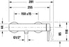 Duravit Circle Einhebel-Brausemischer Aufputz