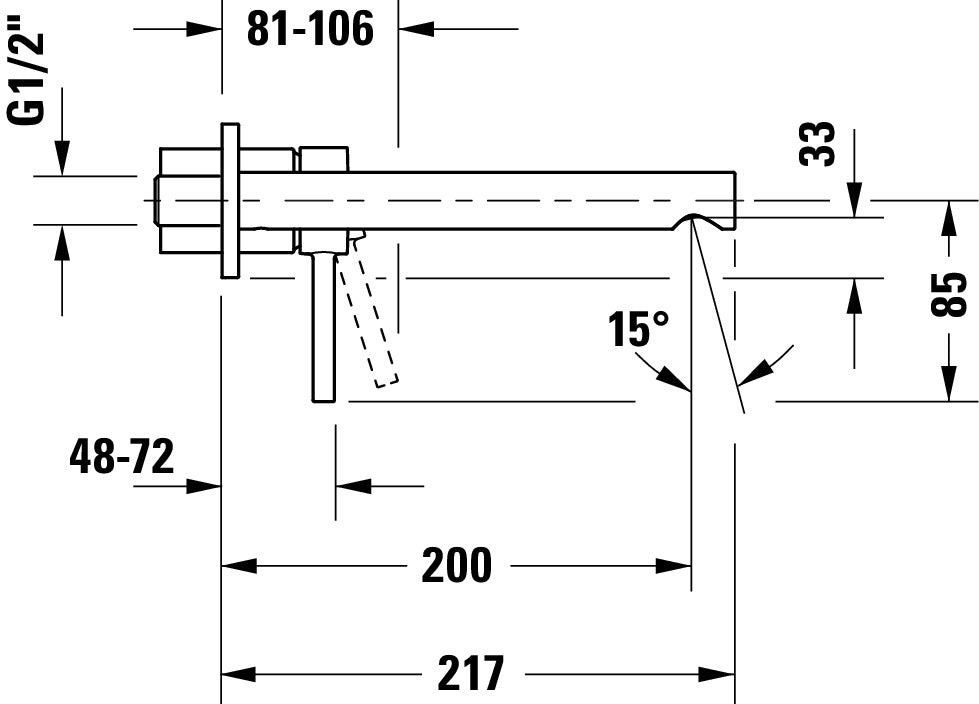 Duravit Circle Miscelatore monocomando per lavabo

