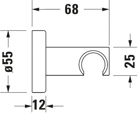 Support de douche universel Duravit