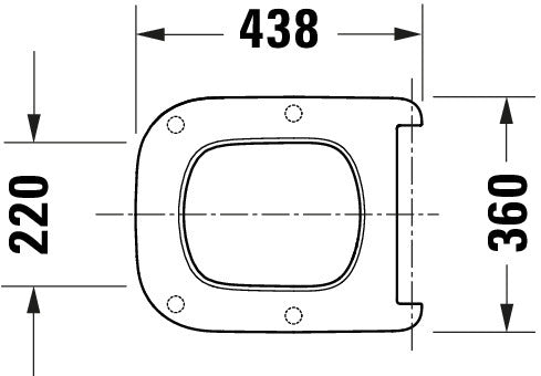 Duravit Univavo abattant WC universel avec fermeture ralentie