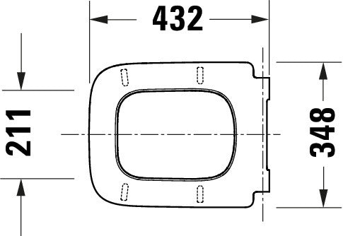 Abattant WC universel Duravit Univavo avec fermeture douce