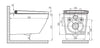 Ensemble complet WC-douche Basic 1104 avec élément de pré-mur Geberit Duofix