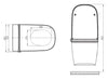 Ensemble complet WC-douche PRO+1104 avec élément de paroi Geberit Duofix
