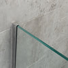 Duschabtrennung Walk-In Dusche Nano Echtglas EX101 - 8mm - Klarglas - Breite wählbar