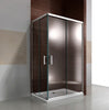 Paroi de douche d´angle,porte coulissante, en verre véritable NANO EX506 90 x 120 x 195 cm - sans receveur