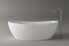 Vasca da bagno freestanding HAWAII STONE - 180 x 85 cm - opaca o lucida