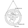 LED Lichtspiegel Badspiegel 2805 mit Spiegelheizung & Warm-/Kaltlichteinstellung - Rund Ø 60 cm