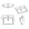 Set di mobili da bagno M600 in rovere sbiancato
