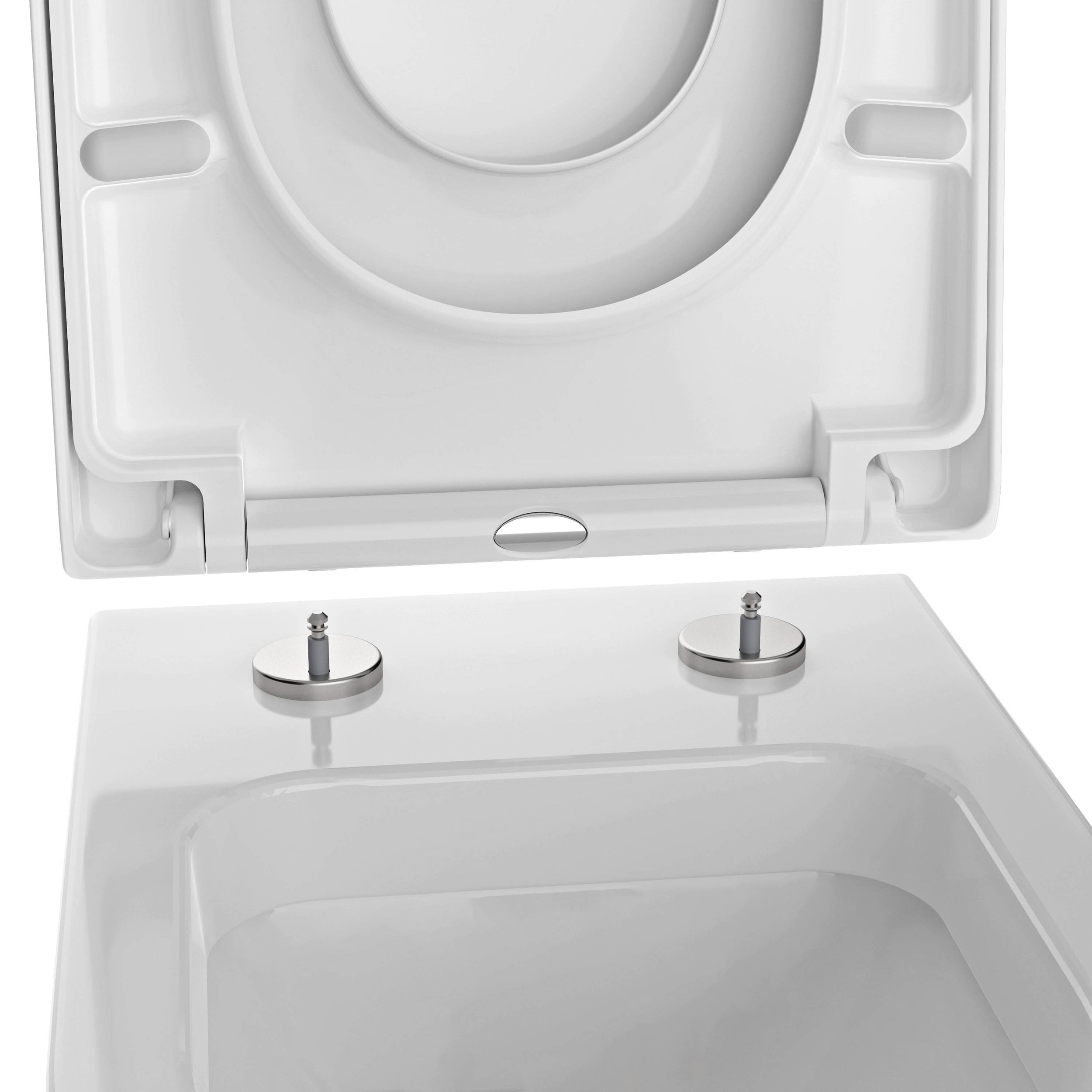 Abattant WC U1006 - fonction Softclose et siège enfant intégré - Blanc brillant