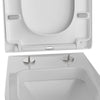 Abattant WC U1009 - pour WC suspendu NT2038 - fonction Softclose - Blanc brillant