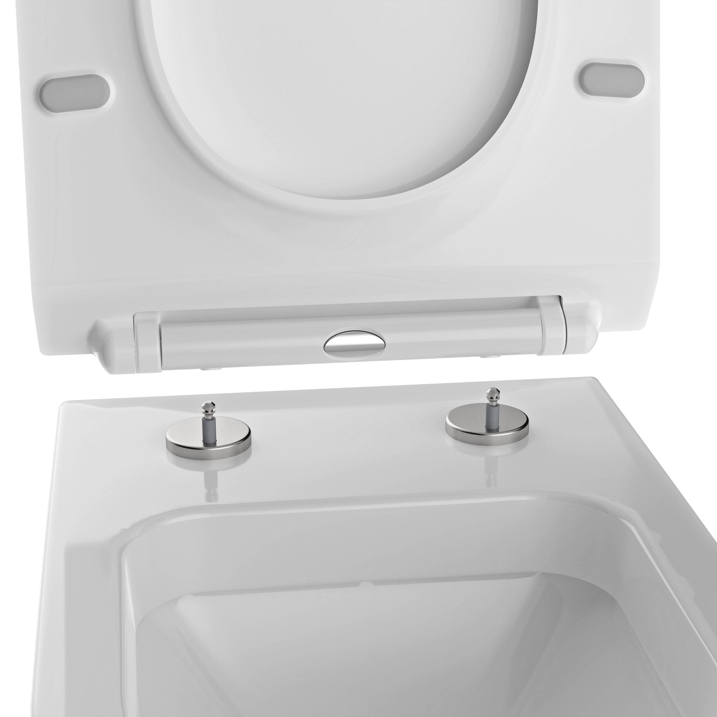 Coperchio WC flat - Coperchio di ricambio per sedile WC Softclose U2019 - Bianco lucido