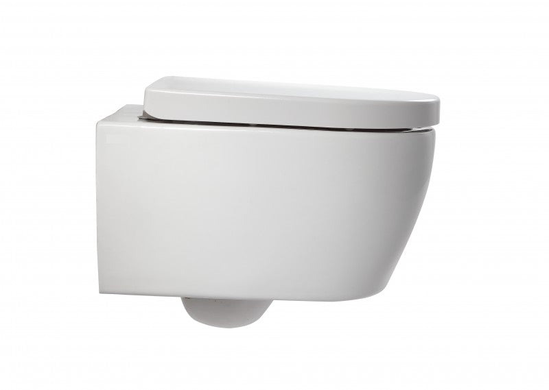 Abattant WC U1009 - pour WC suspendu NT2038 - fonction Softclose - Blanc brillant