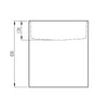 Vasque suspendue NT2440 en Solid Surface - 40 x 42 x 45 cm - blanc mat