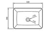 Lavabo / lavandino da appoggio NT3153 - 52 x 38 cm