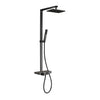 Colonne de douche NT7385 - tablette en verre flexible et douchette - couleur au choix