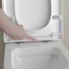 Abattant WC U1009 - pour WC suspendu NT2038 - fonction Softclose - Blanc brillant