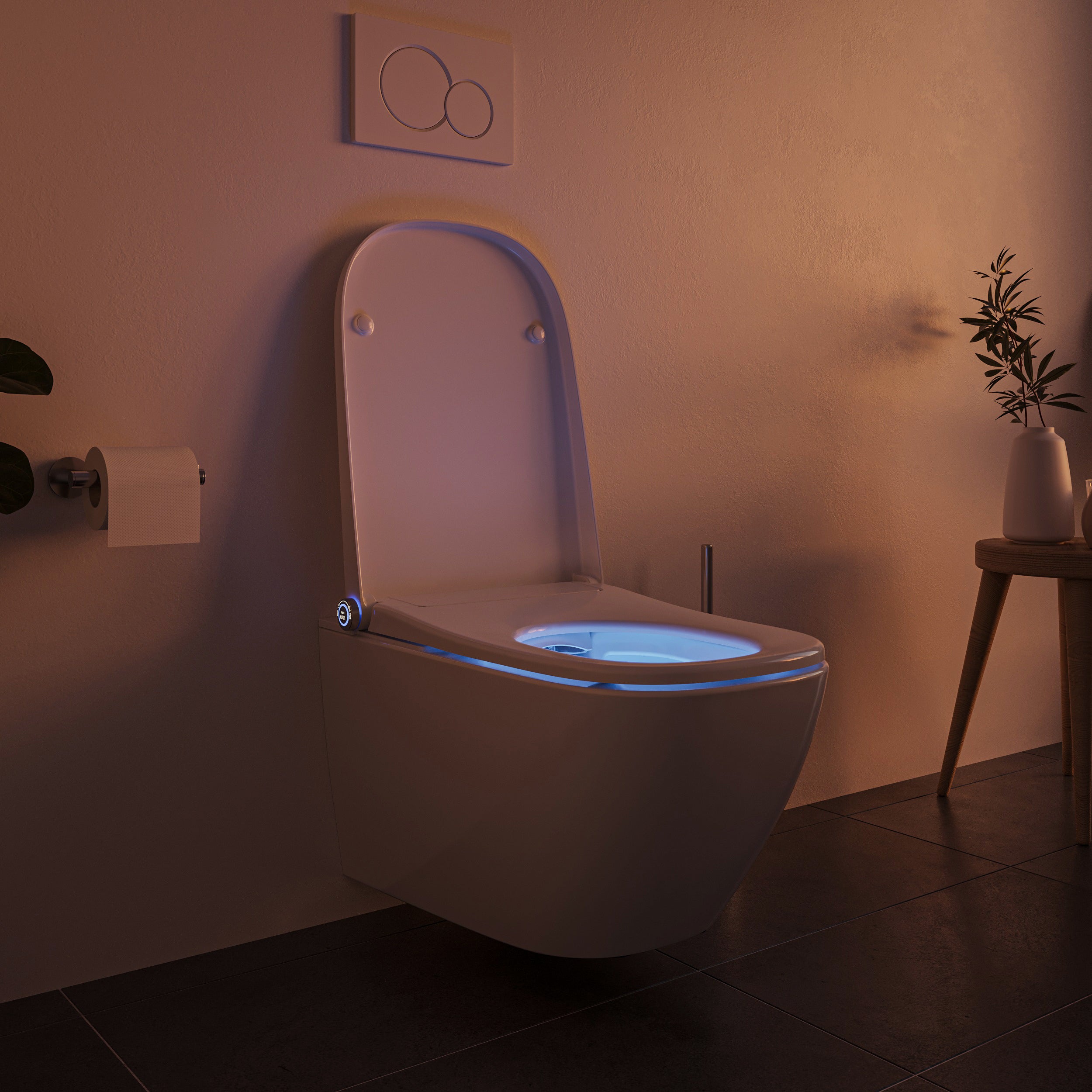 Ensemble complet WC-douche PRO+1104 avec élément de paroi Geberit Duofix