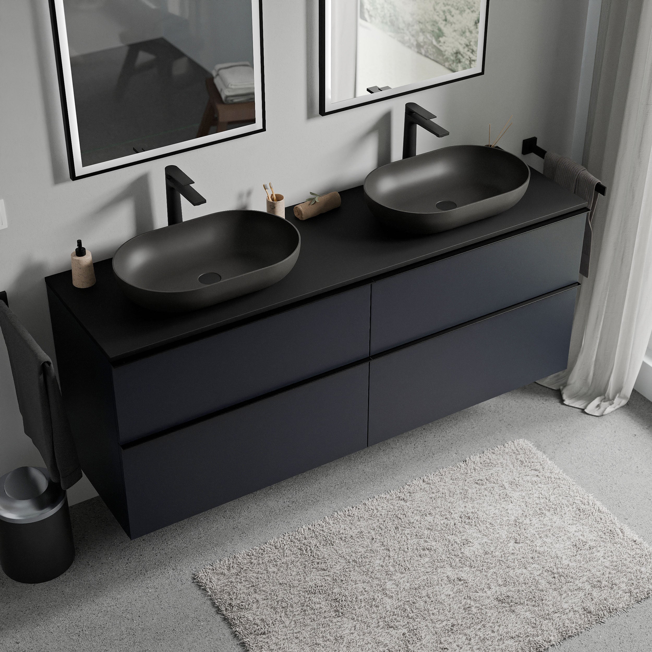 Badmöbel Unterschrank LAVOA 160 cm