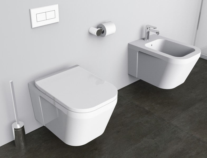 Porte-balai WC de luxe SDVTBH design arrondi - Série VERSA