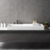 Vasque murale ou à poser avec espace de rangement TWG222 - Solid Surface - 120 x 50 x 12 cm