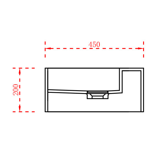 Vasque murale double en fonte minérale TWG235 - blanc mat - 150 x 45 x 20 cm