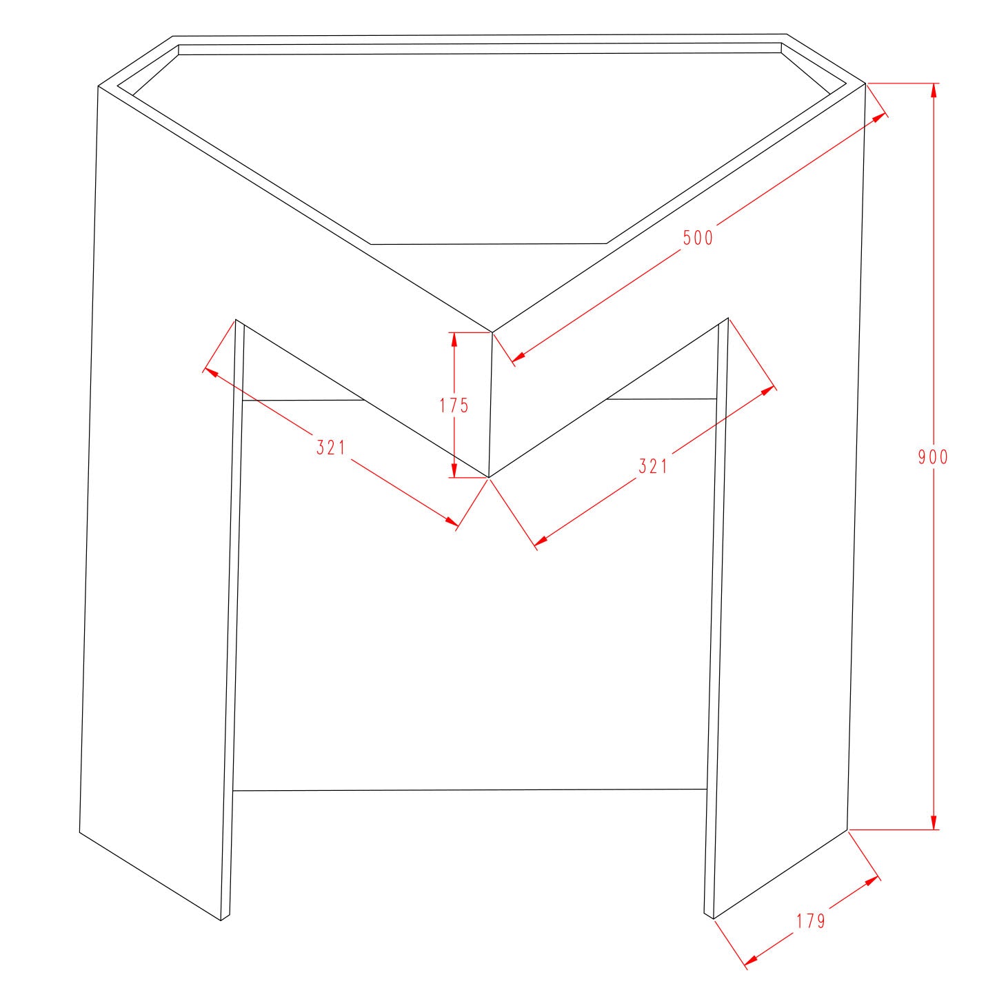 Vasque totem d'angle TWZ70 en fonte minérale - blanc mat - 50 x 50 x 90 cm