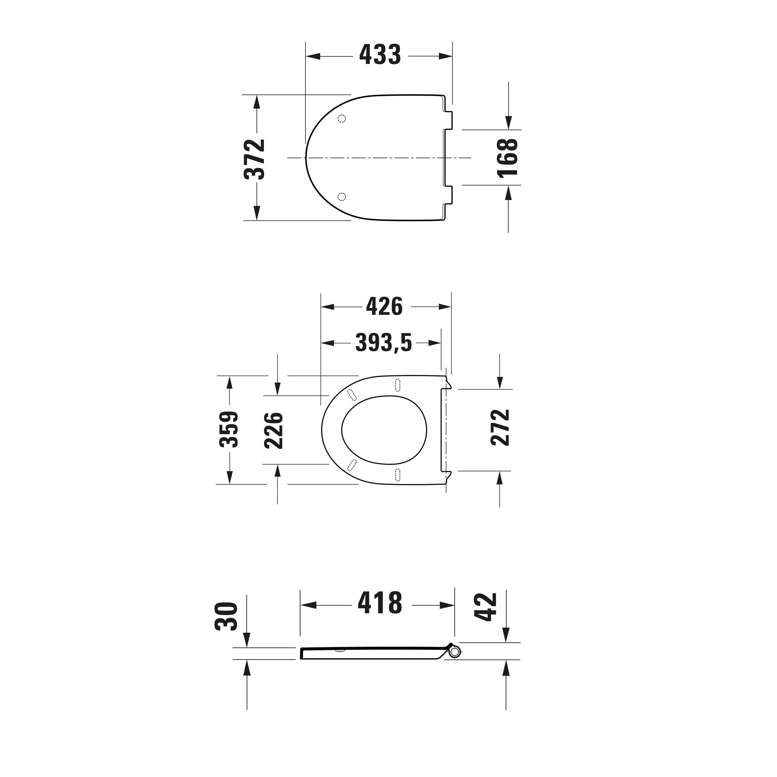 Duravit DuraVento WC-Set spülrandlos