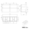 Badmöbel Set VIREO 120 cm mit Doppelwaschbecken