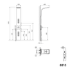 Colonne de douche 8815 avec thermostat SEDAL