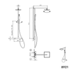 Duschsäule SEDAL-Thermostat 8921B Basic