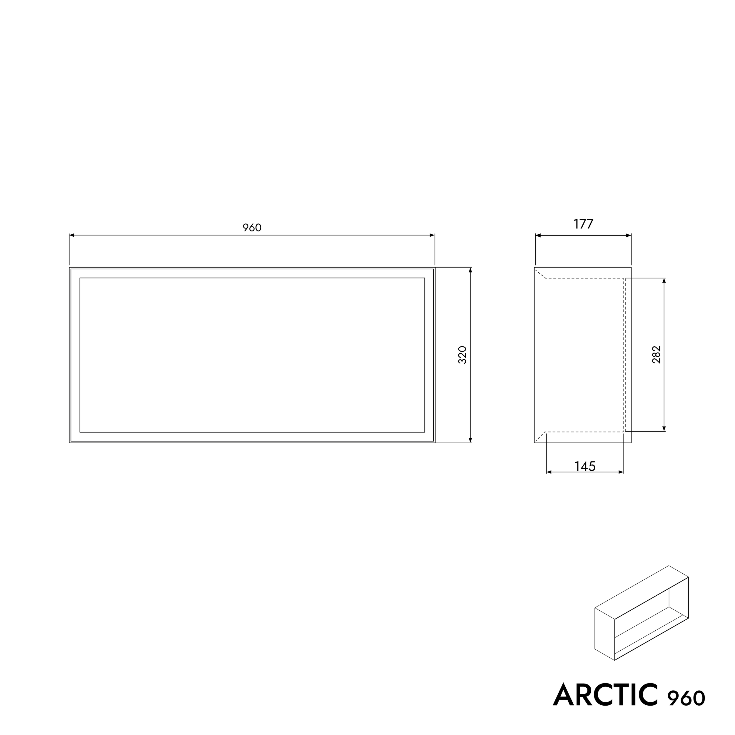 Wandregal ARCTIC 960