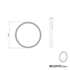 LED Badspiegel BELDIVO rund - 60 cm