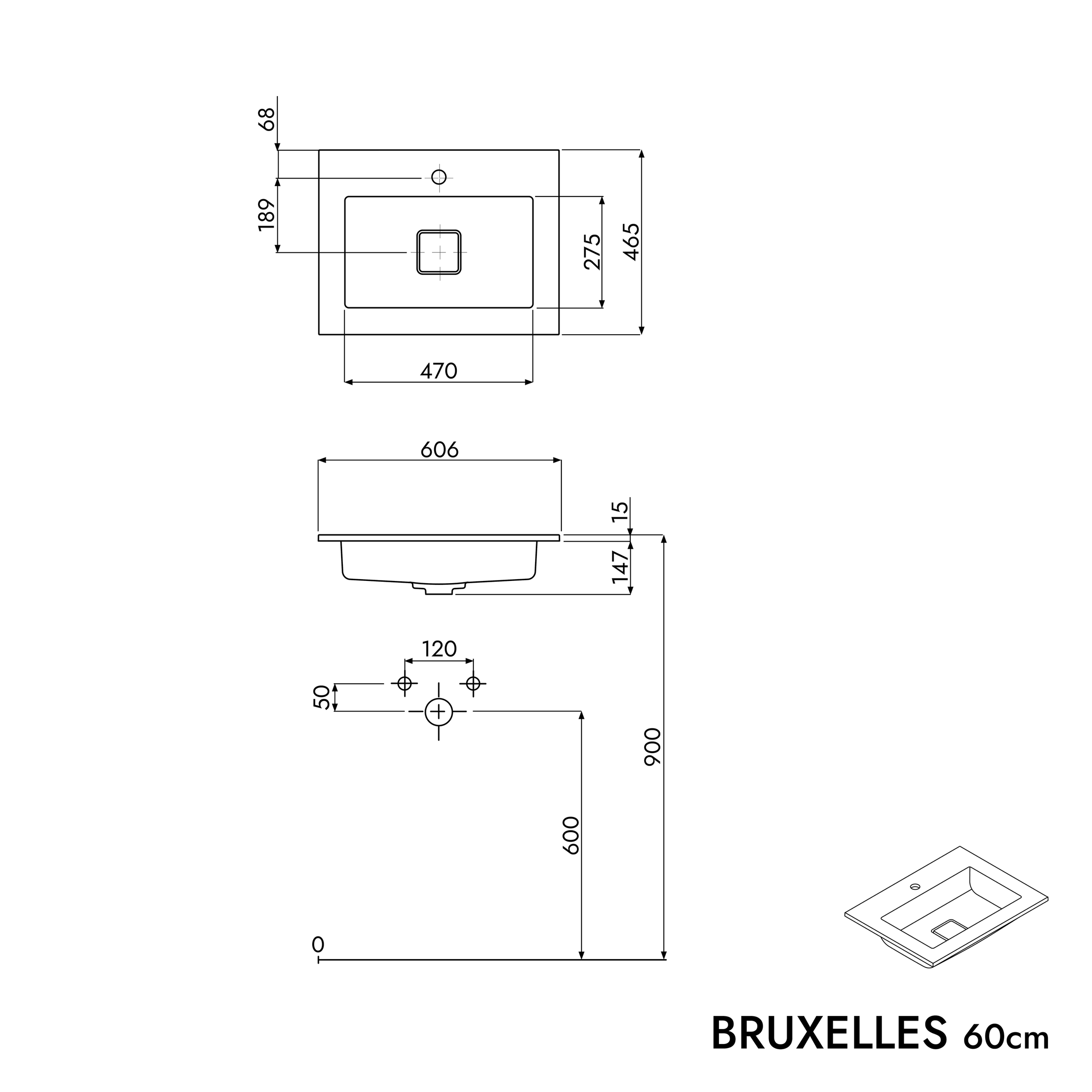 Mobiletto LAVOA 60 cm