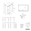 Eckdusche mit Schiebetür Soft-Close DX906 FLEX