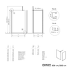 Walk-In 10mm Nano Klarglas EX102