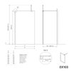 Walk-In 10 mm Super White Glass EX103