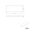 Waschtischkonsole JUVIA Slim 100 cm bis 160 cm